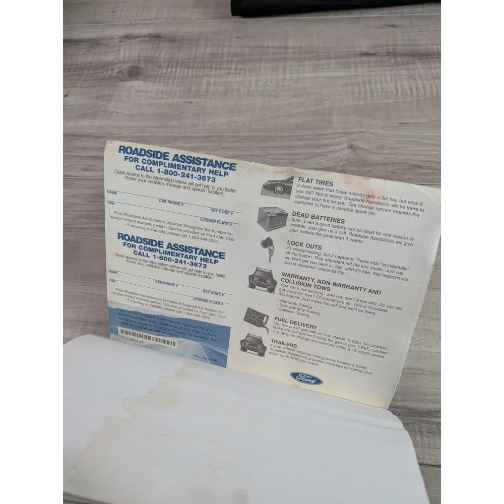 2008 Ford Escape Owners Manual OEM With Black Case